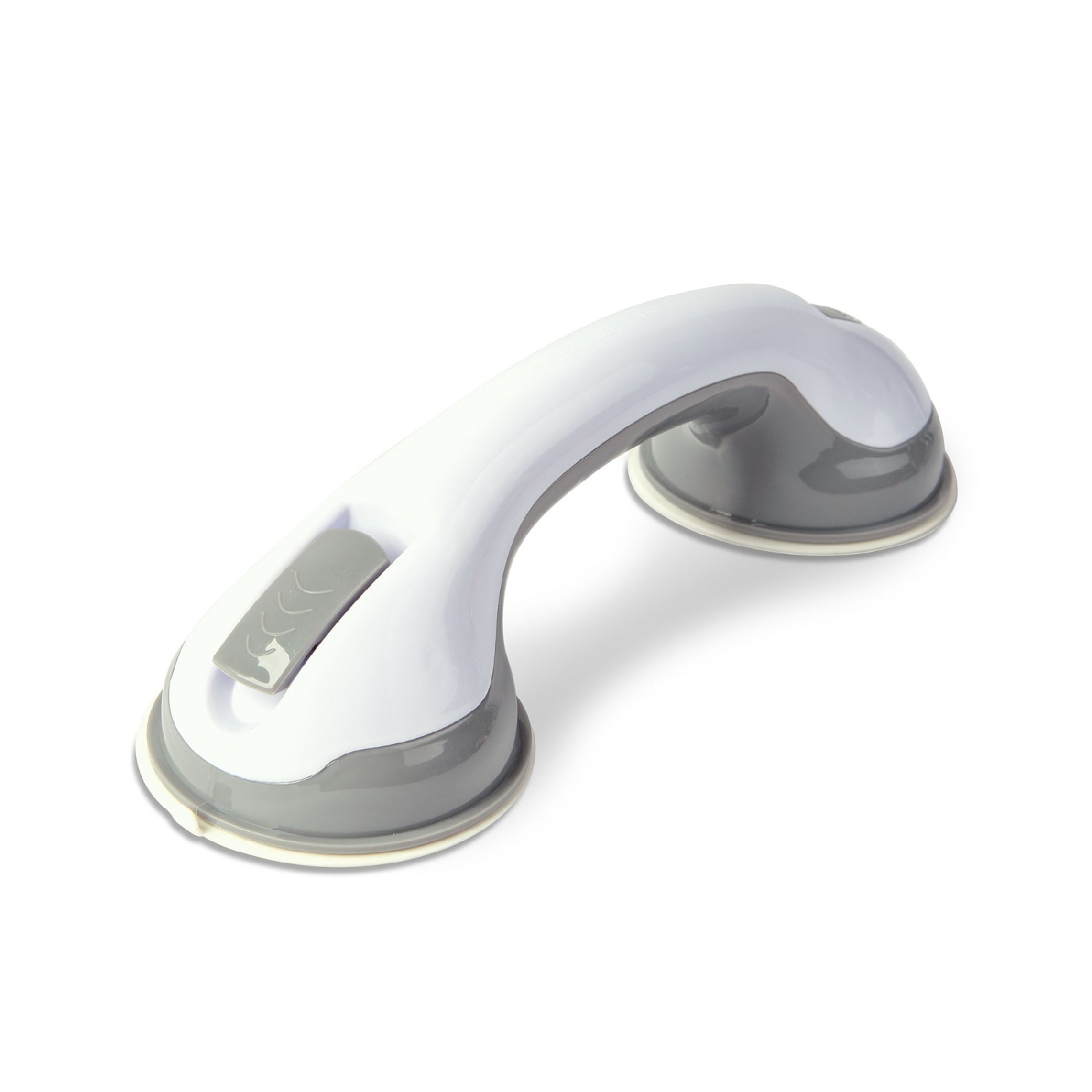 Maner de sprijin pentru baie cu ventuze – 30 cm – alb – max 50 kg