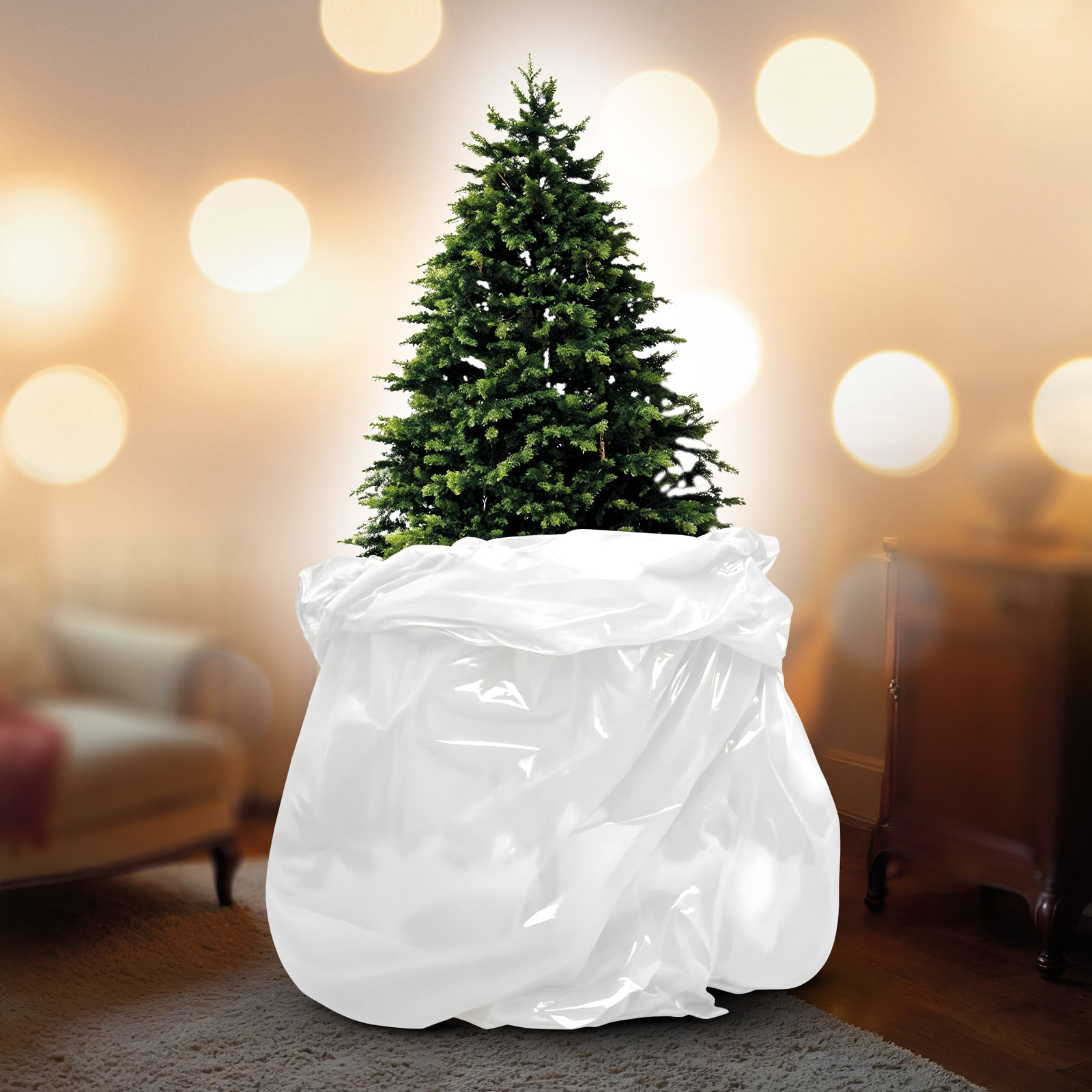 Sac pentru depozitare sau transport brad – folie rezistenta – 119 x 244 cm