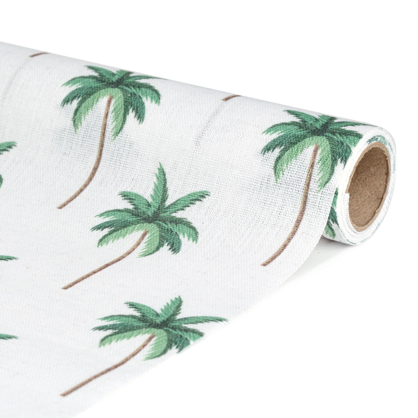 Traversa de masa decorativa – 180 x 28 cm – 70% poliester, 30% bumbac – model palmier