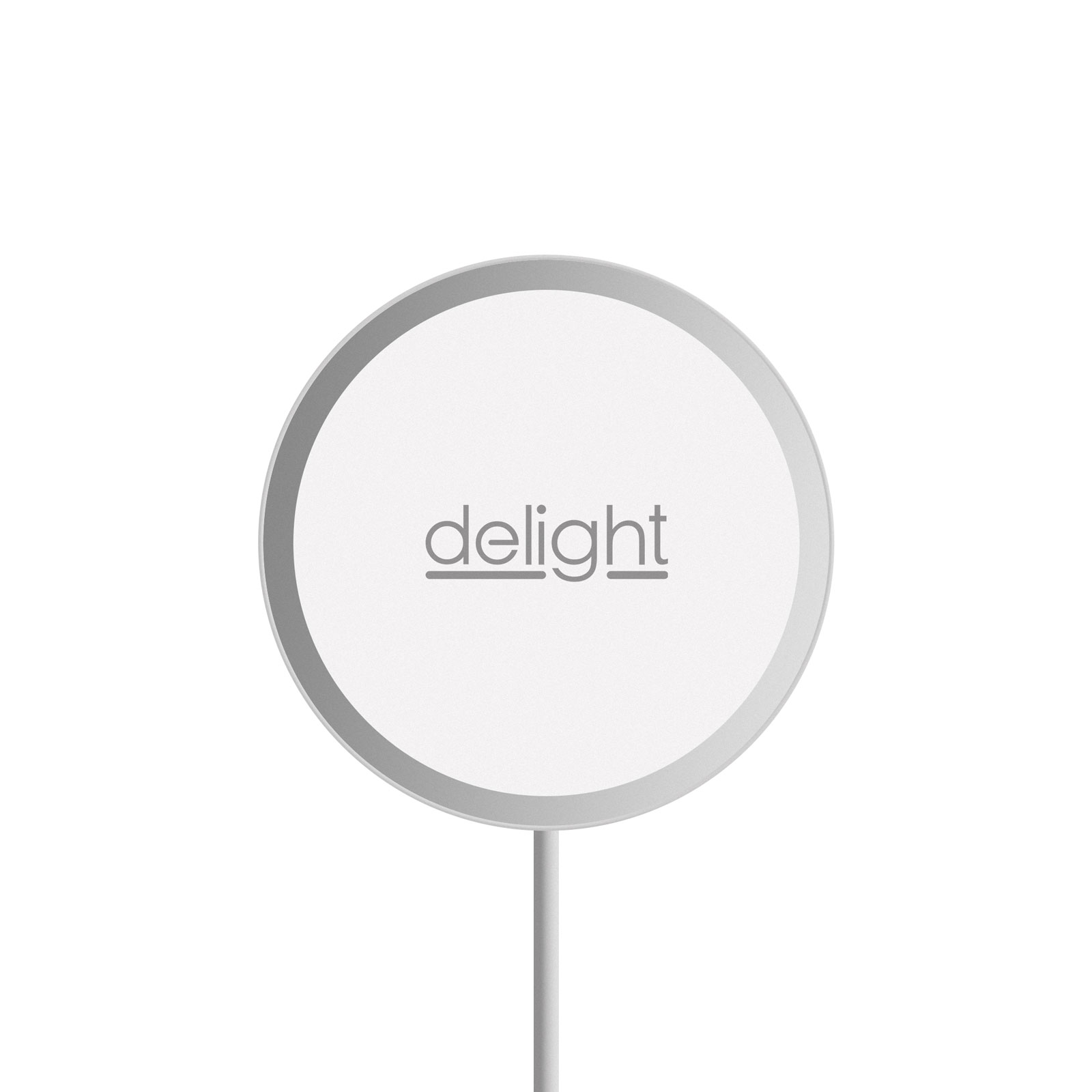 Delight - Platformă magnetică de încărcare fără fir - Type C - argintiu