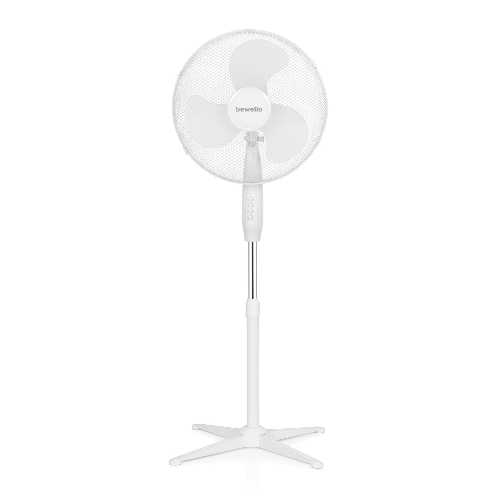 Bewello - Ventilator pe stativ - 40 cm - alb