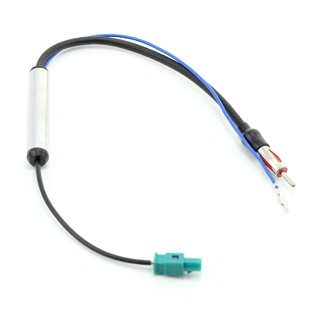 Adaptateur Antenne Radio Voiture Fakra-Z Vers DIN - Compatible Audi, BMW, VW, Etc. - Actif